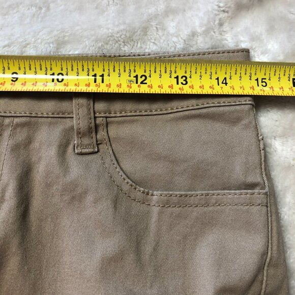 Beige Wax Jean Stretch Cargo Skinny Jeans Size 5 - Picture 9 of 11